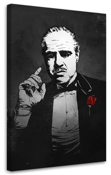 Gario Vászonkép Keresztapa, Vito Corleone portré - Nikita Abakumov Méret: 40 x 60 cm