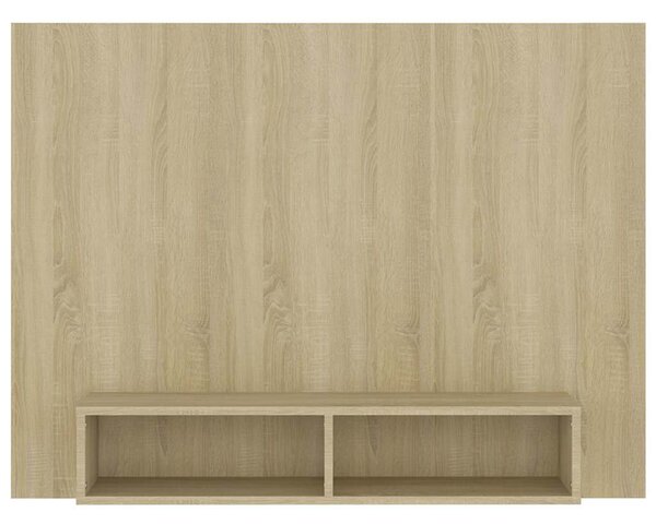 Sonoma tölgy színű szerelt fa fali TV-szekrény 120x23,5x90 cm