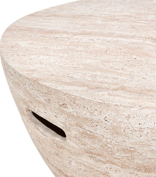 Dohányzóasztal VICARELLO 68 cm 68 cm Travertin hatású