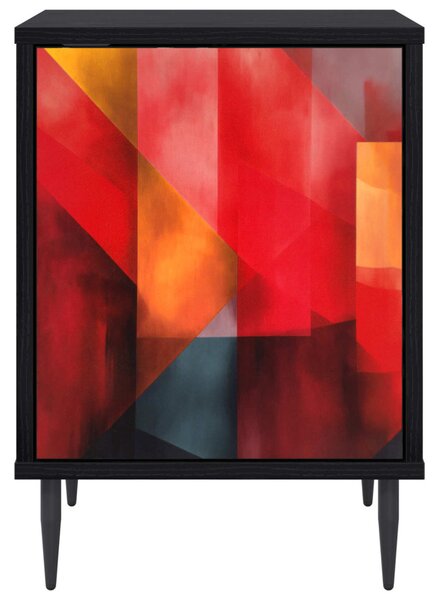 Éjjeliszekrény HEESCH 2 db Fekete Tölgy 36 x 33 x 51 cm