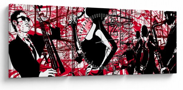 Kép - Jazz (órával) (90x30 cm)