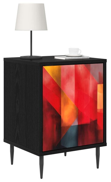Éjjeliszekrény HEESCH 2 db Fekete Tölgy 36 x 33 x 51 cm