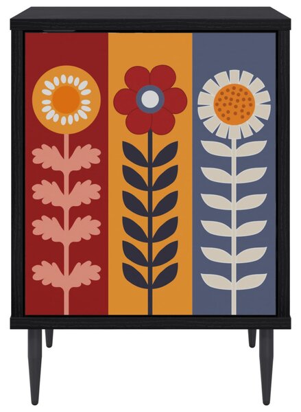 Éjjeliszekrény ESSEN Fekete Tölgy 36 x 33 x 51 cm Szerelt Fa