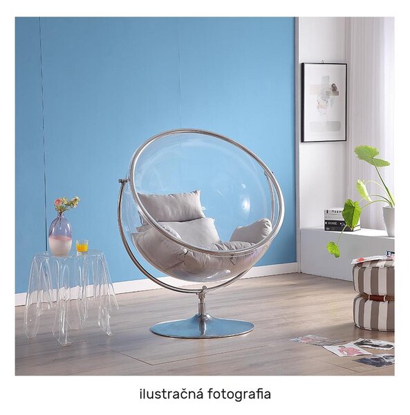 Függesztett hintafotel Belgica 2 (transzparens + arany + szürke)
