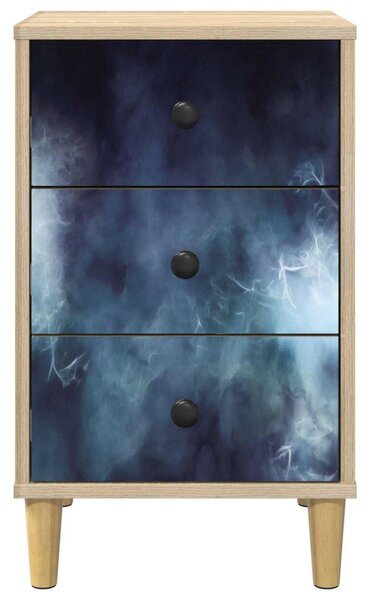 Éjjeliszekrény RAALTE 2 db Sonoma Tölgy 36 x 33 x 60 cm