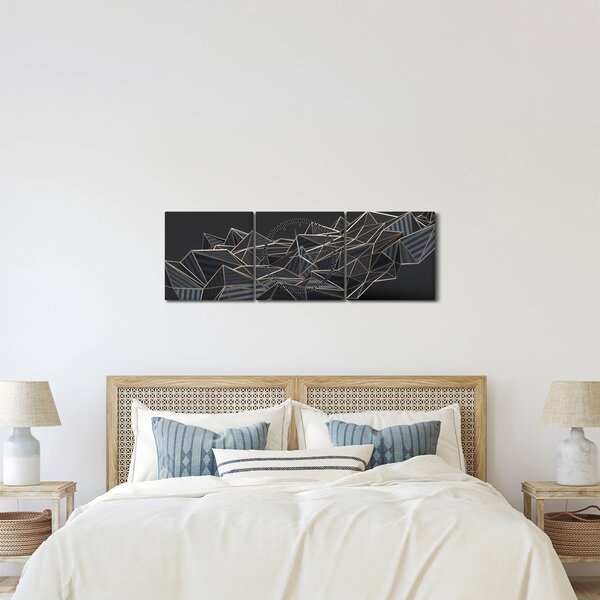 Az absztrakció képe (órával) (90x30 cm)