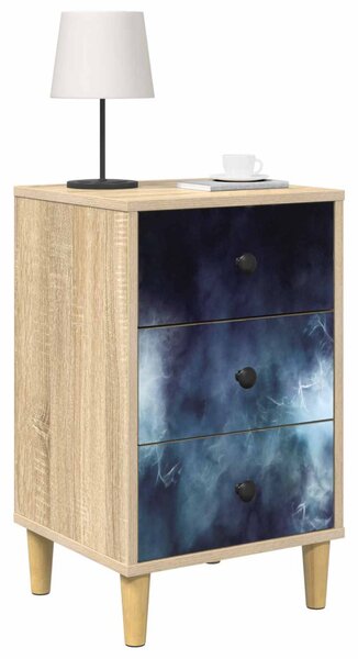 Éjjeliszekrény RAALTE 2 db Sonoma Tölgy 36 x 33 x 60 cm