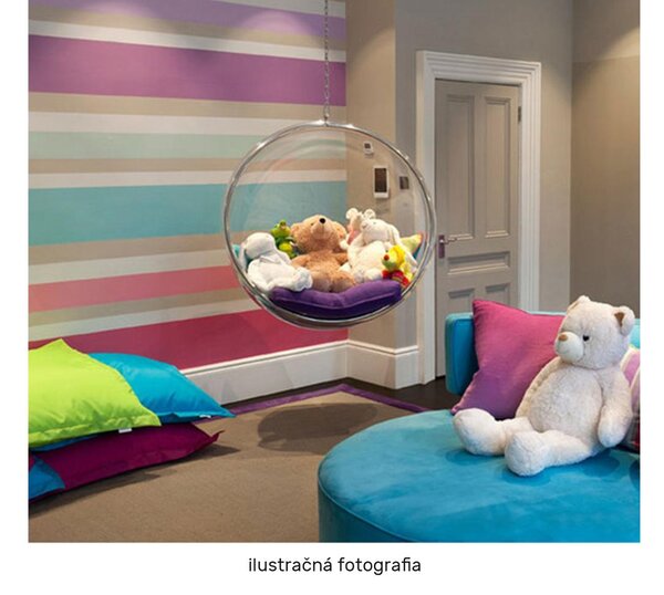 Függesztett hintafotel Belgica 1 (transzparens + arany + rózsaszín)