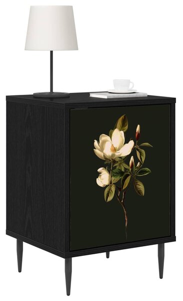 Éjjeliszekrény BREMEN 2 db Fekete Tölgy 36 x 33 x 51 cm