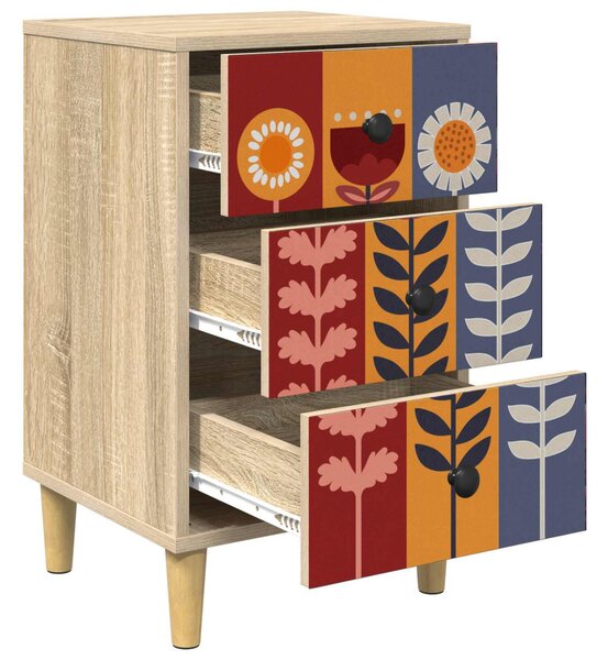 Éjjeliszekrény ESSEN 2 db Sonoma Tölgy 36 x 33 x 60 cm