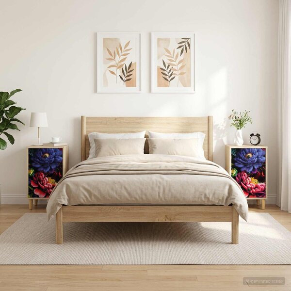 Éjjeliszekrény KIEL 2 db Sonoma Tölgy 36 x 33 x 60 cm