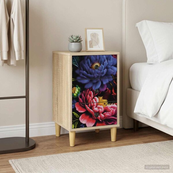 Éjjeliszekrény KIEL 2 db Sonoma Tölgy 36 x 33 x 60 cm