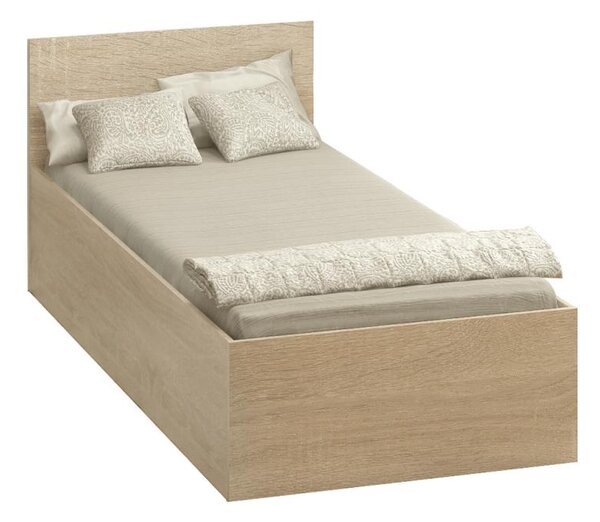 Egyszemélyes ágy 90 cm Discutibles (sonoma tölgy) (ágyráccsal) (tárolóhellyel)