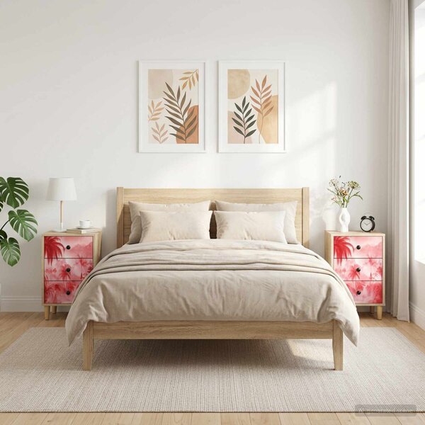Éjjeliszekrény AACHEN 2 db Sonoma Tölgy 36 x 33 x 60 cm