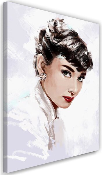 Gario Vászonkép Audrey Hepburn fehérben - Dmitry Belov Méret: 40 x 60 cm