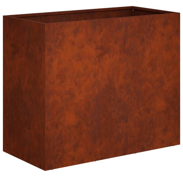 Kerti cserép Rozsdás 60 x 30 x 40 cm Időjárásálló Acél
