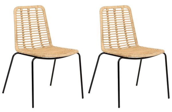 Étkezőszék kétdarabos szettben TAOS Rattan Természetes