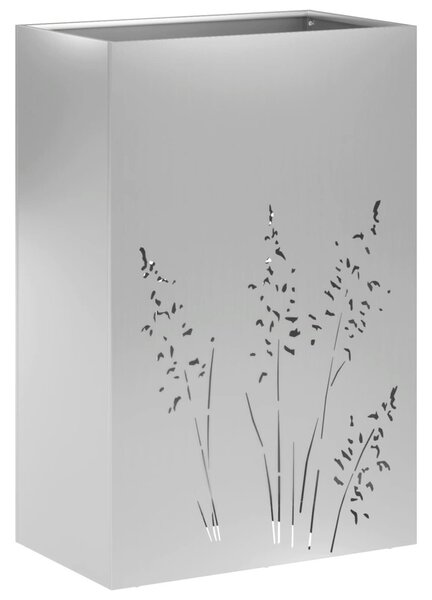 Kerti cserép Ezüst 50 x 30 x 75 cm Horganyzott Acél