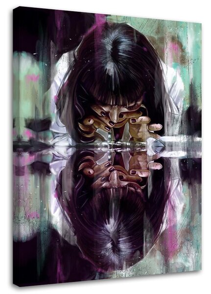Gario Vászonkép Pulp Fiction, Mia Wallace - Dmitry Belov Méret: 40 x 60 cm