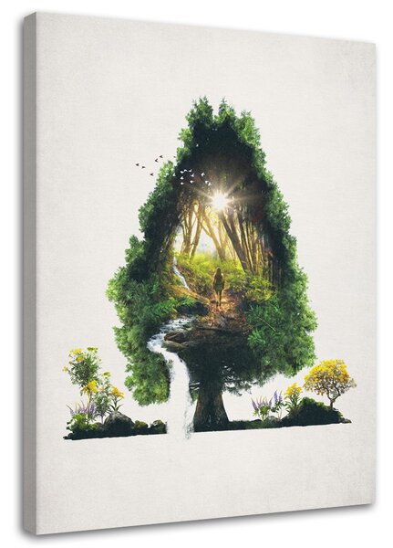 Gario Vászonkép Útvonal egy fán - Barrett Biggers Méret: 40 x 60 cm