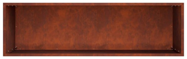 Kerti cserép Rozsdás 100 x 30 x 40 cm Időjárásálló Acél