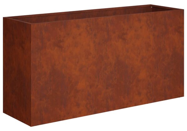 Kerti cserép Rozsdás 100 x 30 x 40 cm Időjárásálló Acél