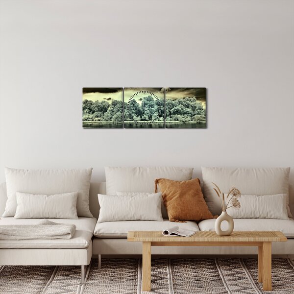 A víz felszínének képe (órával) (90x30 cm)