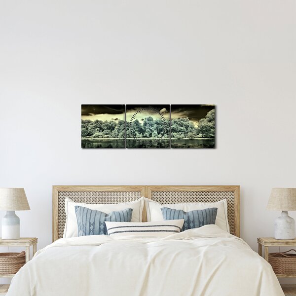 A víz felszínének képe (órával) (90x30 cm)