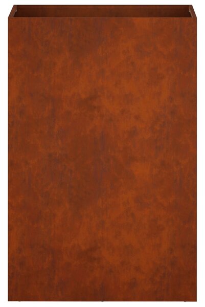 Kerti cserép 2 db Rozsdás 40 x 30 x 75 cm Időjárásálló Acél