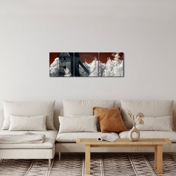 A malom képe (órával) (90x30 cm)