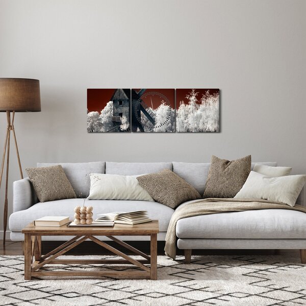 A malom képe (órával) (90x30 cm)