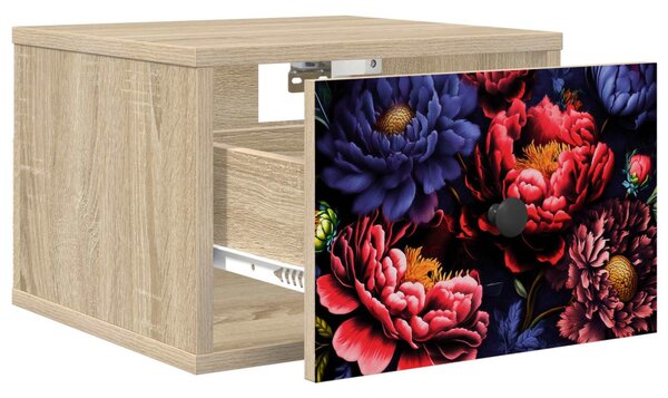 Fali éjjeli szekrény KIEL 2 db Sonoma Tölgy 36 x 33 x 25 cm