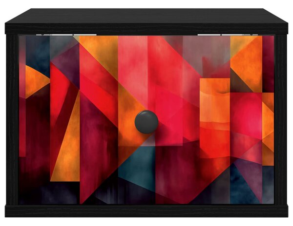 Fali éjjeli szekrény HEESCH 2 db Fekete Tölgy 36 x 33 x 25 cm