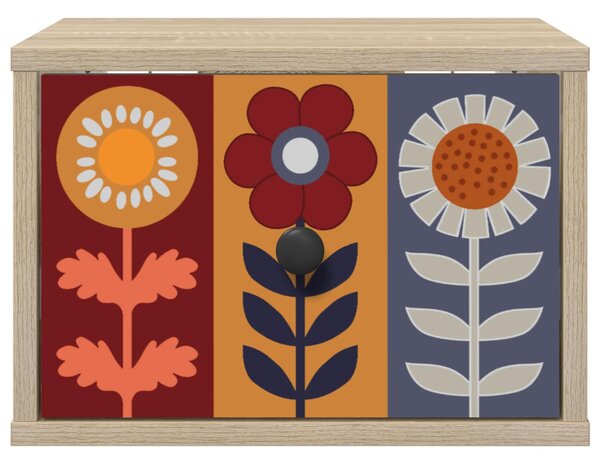 Fali éjjeli szekrény ESSEN 2 db Sonoma Tölgy 36 x 33 x 25 cm