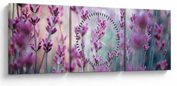 Kép - Levendula (órával) (90x30 cm)