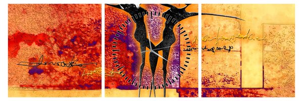 Kép - Afrikai istennő (órával) (90x30 cm)
