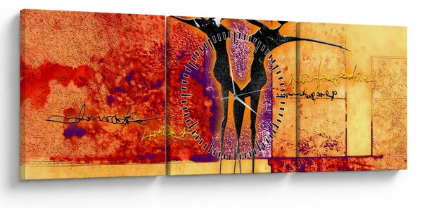 Kép - Afrikai istennő (órával) (90x30 cm)