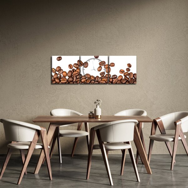 Kép - Kávébab (órával) (90x30 cm)