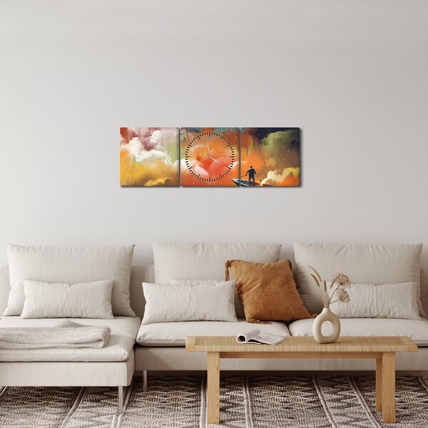 Kép - Az űrben úszó ember (órával) (90x30 cm)