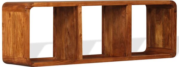 Tömör fa TV-szekrény mézszínű felülettel 120 x 30 x 40 cm
