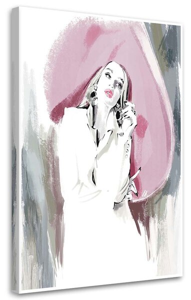 Gario Vászonkép No rózsaszín kalapban - Irina Sadykova Méret: 40 x 60 cm