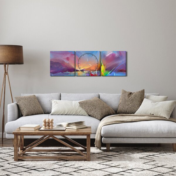 Kép - Naplemente (órával) (90x30 cm)