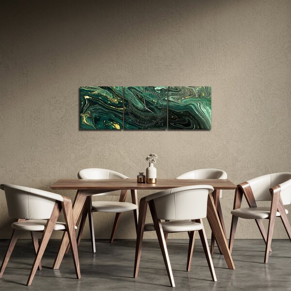 Kép - Zöld márvány (órával) (90x30 cm)