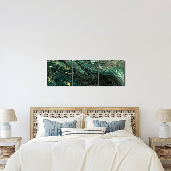 Kép - Zöld márvány (órával) (90x30 cm)