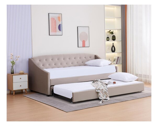 Széthúzható ágy 90 cm Asesorar (barnaszürke)