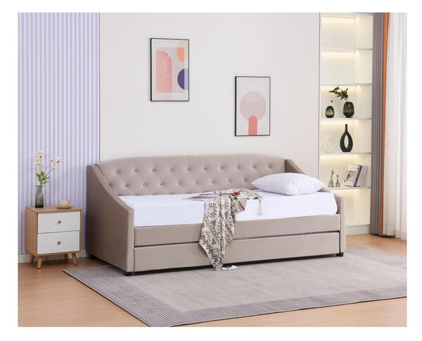 Széthúzható ágy 90 cm Asesorar (barnaszürke)