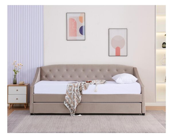 Széthúzható ágy 90 cm Asesorar (barnaszürke)