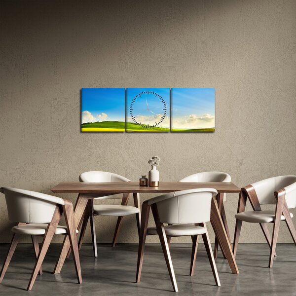 Kép - Tavaszi ég (órával) (90x30 cm)