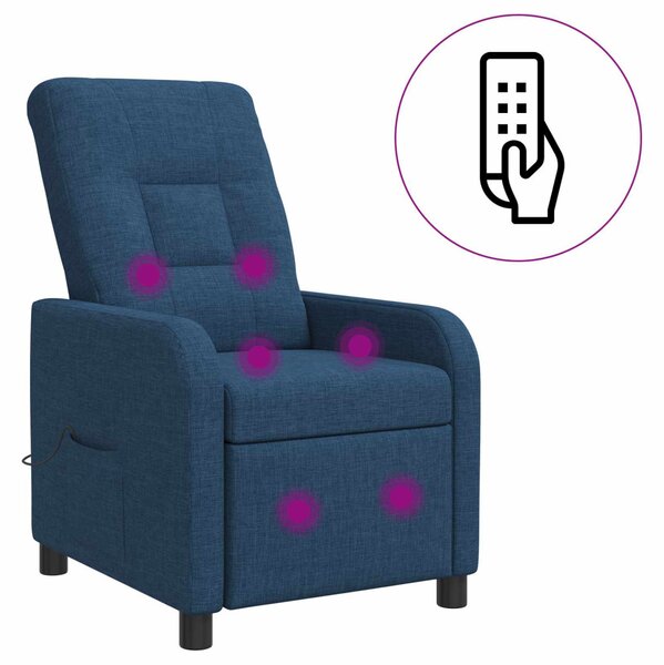Masszázs Fotel Kék Szövet