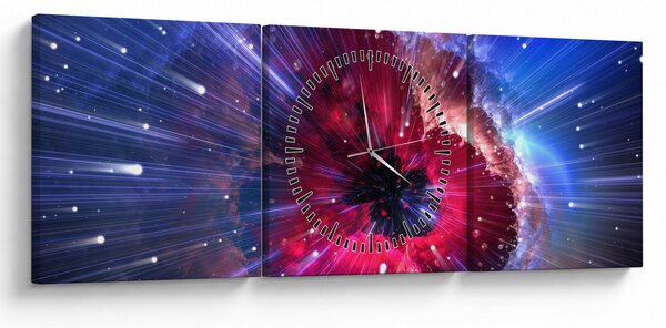 Kép - Az univerzum energiája (órával) (90x30 cm)